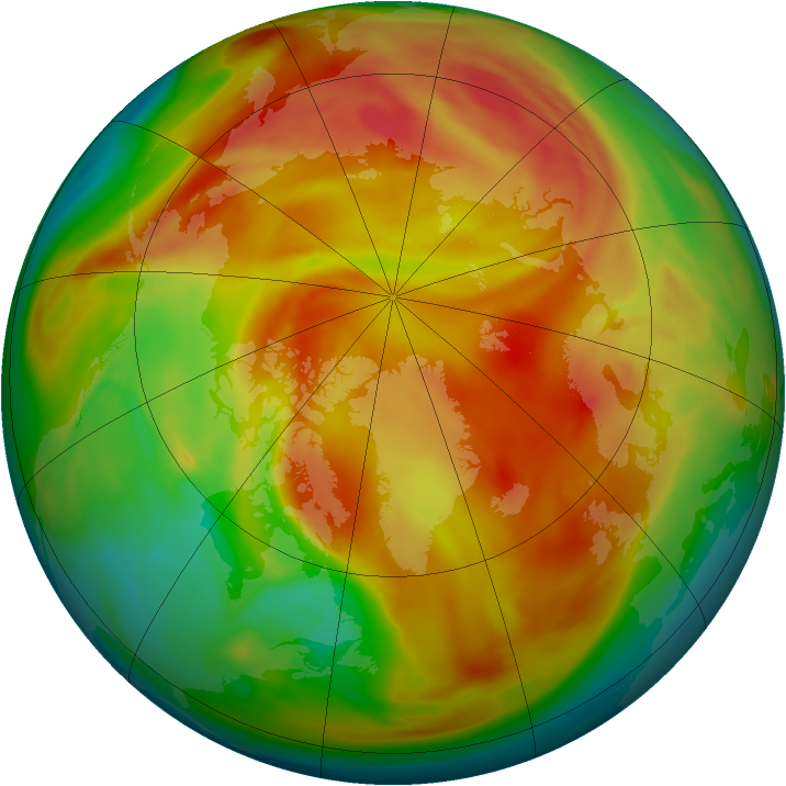 Arctic ozone map for 01 April 2006